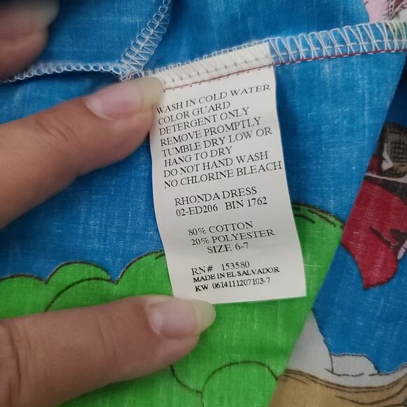 Eleanor Rose girls dress grandma's house Size 6-7 Preppy Kidcore country Club - Picture 4 of 5